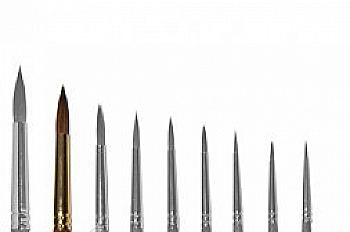 Пензлик "Живопис" 3121 Колонок кругла № 08 коротка ручка рудий ворс