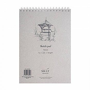 Альбом для ескізів на спіралі Authentic A5, 100 г/м², 70 арк, Smiltainis Альбом для ескізів на спіралі Authentic A5, 100 г/м², 70 арк, Smiltainis