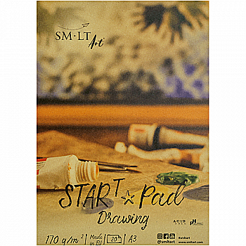 Склейка для рисунку Start А3, 170 г/м², 20 арк, Smiltainis Склейка для рисунку Start А3, 170 г/м², 20 арк, Smiltainis