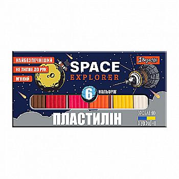 Пластилін 6 кол. "Space", 120 г, 540585 Пластилін 6 кол. "Space", 120 г, 540585