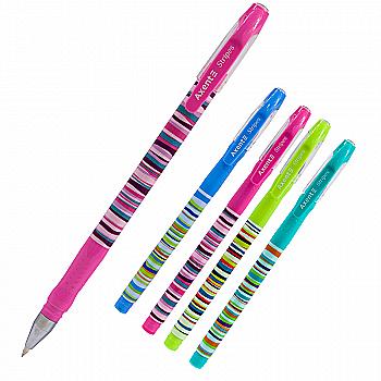 Ручка кулькова Stripes, синя, AB1049-10-A