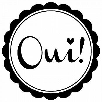 Штамп дерев`яний d=3,5 см Весілля "Oui!/Так!", 10004189 ТМ "Artemio"