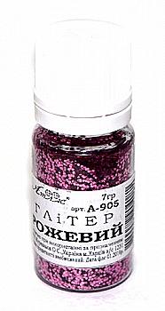 Блискітки (Глітер) Рожевий 7гр., А-905 Блискітки (Глітер) Рожевий 7гр., А-905