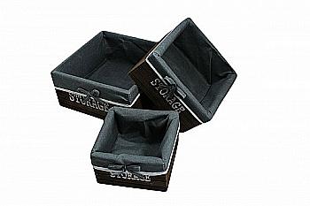 Подарункова коробка дерев`яна прямокут. сер, 19081-10 Подарункова коробка дерев`яна прямокут. сер, 19081-10