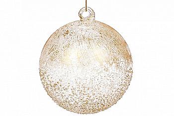 Куля ялинкова 8 см, золотий фольга, NY15-393