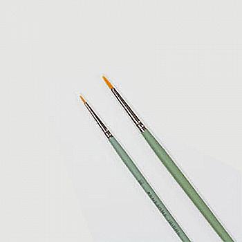 Кисть Синтетика круглая для ретуширования №3/0 короткая ручка, Renesans