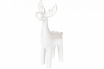 Фігура декоративна "Олень" 28 см, білий перламутр, 731-152