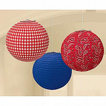 Ліхтарик пап круглий Вестерн 24 см 3 од, 3410-0002 Ліхтарик пап круглий Вестерн 24 см 3 од, 3410-0002