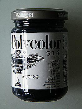 Краска акриловая Polycolor 140мл серая пейна 514