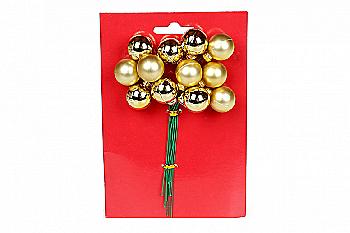 Гроно ягід для декору 2 см, золото, 898-233