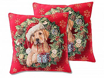Наволочка гобеленова "Dog style" 45*45 см, з люрексом, 716-126 Lefard