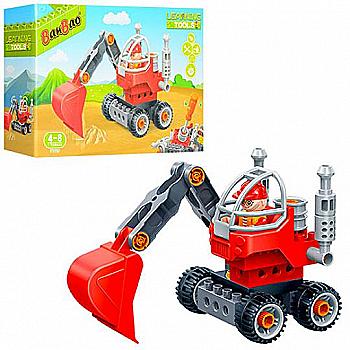Конструктор "Ескаватор" 22 елм., 9709, Banbao Конструктор "Ескаватор" 22 елм., 9709, Banbao