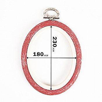 П`яльці-рамка овал, каучукові з підвісом, 180*230mm, 230-9 червоні П`яльці-рамка овал, каучукові з підвісом, 180*230mm, 230-9 червоні