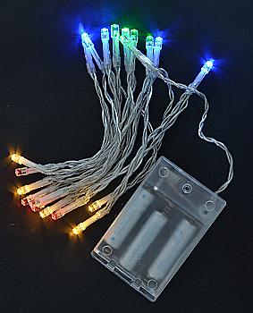 Электрогирлянда, 20 LED лампочек, многоцветная, 2,10 м., 1 реж.мигания, прозр.провод., 801128 Электрогирлянда, 20 LED лампочек, многоцветная, 2,10 м., 1 реж.мигания, прозр.провод., 801128