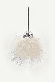 Прикраса "Сніжок білий" скло, 935