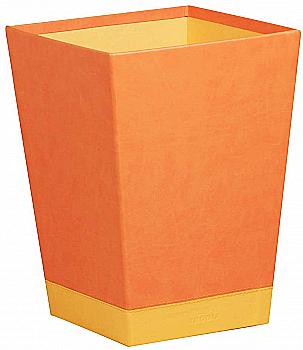 Outlet40 Корзина для мусора Rhodiarama 24*24*32 см, обработка искусственной кожей, мандариновая, 318924C/1025555