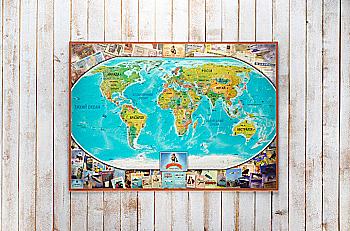 Скретч карта My Map Vintage edition, 88*63 см (укр. мова) + постер (0015) ТМ "My Gift" Скретч карта My Map Vintage edition, 88*63 см (укр. мова) + постер (0015) ТМ "My Gift"