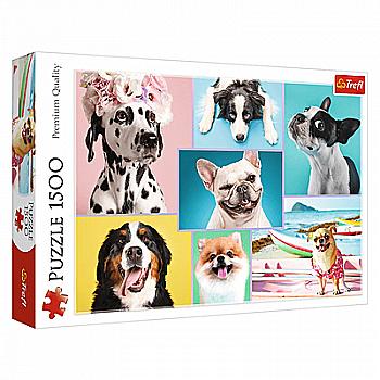 Пазл "1500" - Милі собачки, Trefl, 26186 Пазл "1500" - Милі собачки, Trefl, 26186