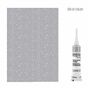 Контур (+резерв) для тканини Javana 20 мл, срібло, 813620 Контур (+резерв) для тканини Javana 20 мл, срібло, 813620
