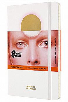 Блокнот Белый средний линейка, Moleskine David Bowie, LEDBQP060A Блокнот Белый средний линейка, Moleskine David Bowie, LEDBQP060A