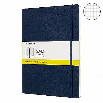 Блокнот Сапфир мягкий большой клетка, Moleskine Classic, QP622B20 Блокнот Сапфир мягкий большой клетка, Moleskine Classic, QP622B20