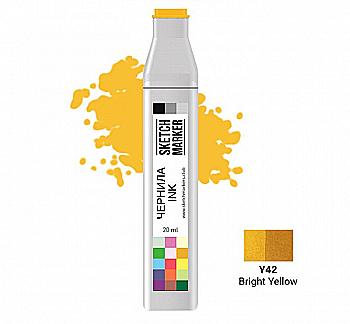Чернило для заправки маркера SKETCHMARKER, 20 мл, Bright Yellow - Яркий желтый, SI-Y42 Чернило для заправки маркера SKETCHMARKER, 20 мл, Bright Yellow - Яркий желтый, SI-Y42
