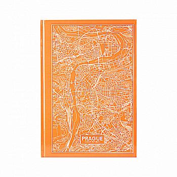 Книга записная А4 Maps Prague, 96 л., кл., персикова, 8422-542-A Книга записная А4 Maps Prague, 96 л., кл., персикова, 8422-542-A