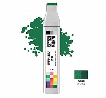 Чернило для заправки маркера SKETCHMARKER, 20 мл, Green - Зеленый, SI-G100 Чернило для заправки маркера SKETCHMARKER, 20 мл, Green - Зеленый, SI-G100