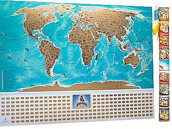 Скретч карта My Map Flags edition, 88*63 см (англ. мова) ТМ "My Gift" Скретч карта My Map Flags edition, 88*63 см (англ. мова) ТМ "My Gift"