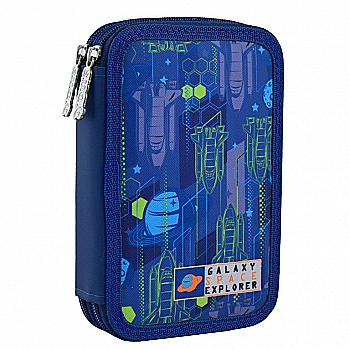 Пенал твердий подвійний  HP-01 "Galaxy", 20*13*4,5, 532411