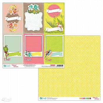 Папір двосторонній 30,5*30,5 см Тропічні мрії 08, PYDU-010-P08 DpCraft