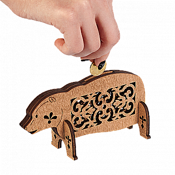 Заготовка-копилка для декорирования "Собака" 11*6 см, FLC-017 (3D)