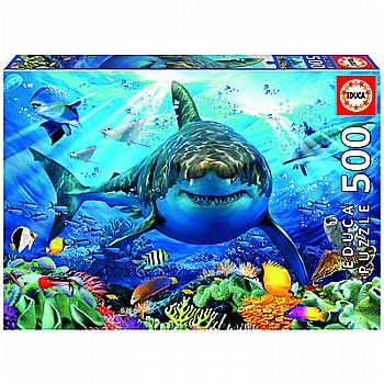Пазл "500" - Велика біла акула, Educa, 18478 Пазл "500" - Велика біла акула, Educa, 18478