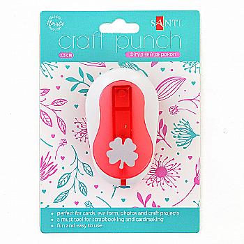 Дирокол фігурний 2,5 см "Лист", 240227