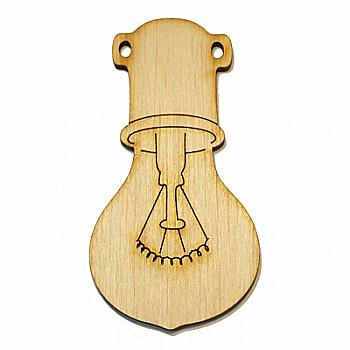 Заготівка дерев`яна Лампочка, в асортименті, 135(1-3) Заготівка дерев`яна Лампочка, в асортименті, 135(1-3)