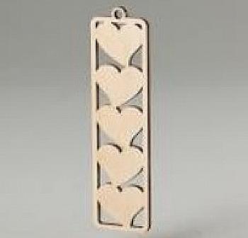 Заготівка дерев`яна Закладка "Сердечка", З-ка2 Заготівка дерев`яна Закладка "Сердечка", З-ка2