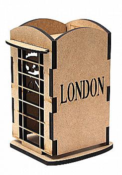 Чайный домик 2, серия "Лондон", МДФ, 12*12*17,5 см, ТМ Rosa Talent