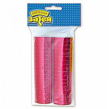 Серпантин фольга красный 2ст/36 колец, 1501-0304