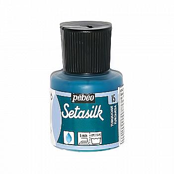 Фарба по шовку Setasilk 45 мл, бірюзова, 181-015 Pebeo Фарба по шовку Setasilk 45 мл, бірюзова, 181-015 Pebeo