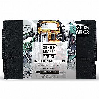 Набор маркеров SKETCHMARKER Brush "Промышленный дизайн" 24 шт, SMB-24IND Набор маркеров SKETCHMARKER Brush "Промышленный дизайн" 24 шт, SMB-24IND