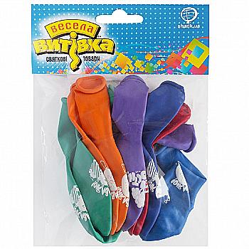 Набір кульок латексних "Вітання" 30 см 10 од, 1111-5100