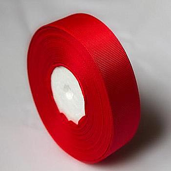Лента репсовая 2,5 cм-18 м, красная GX-186