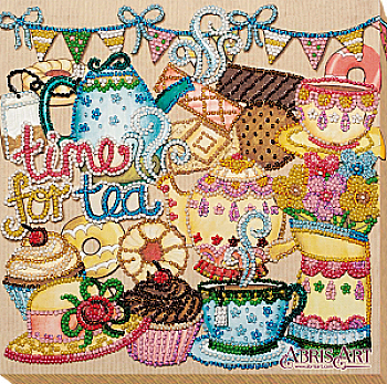 Набір-міді для вишивки бісером "Божевільне чаювання", AMB-055 Набір-міді для вишивки бісером "Божевільне чаювання", AMB-055