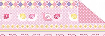 Калька "Beby" 115г 20*30см(21*30см) Рожева мотив Смужки-Орнаменти UR 53364601R