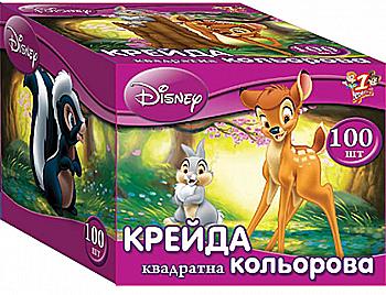 Мел цветной 100 шт, квадратная, 400061