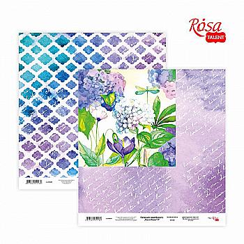 Папір для скрапбукінгу "Floral Poem" 17, двосторонній 30,48*30,48 см, 200 г/м2, Rosa Talent Папір для скрапбукінгу "Floral Poem" 17, двосторонній 30,48*30,48 см, 200 г/м2, Rosa Talent