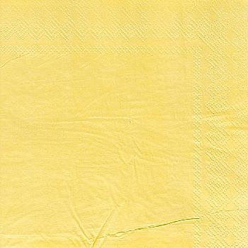Серветка пастель жовтий, 33 см 12 од, 1502-4912