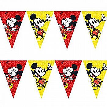 Гірлянда-вимпел Міккі Олдскул 2,2 м, 1505-1448