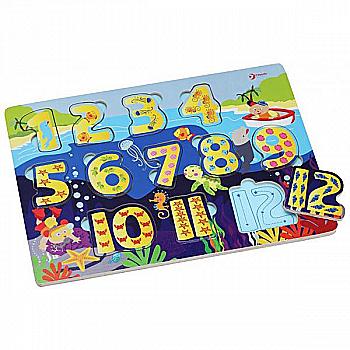 Игрушка деревянная Classic World "Вкладыш Цифры", 3548