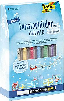 Макси-набор трафаретов для окон "Для холодного сезона", 39229 Folia Макси-набор трафаретов для окон "Для холодного сезона", 39229 Folia